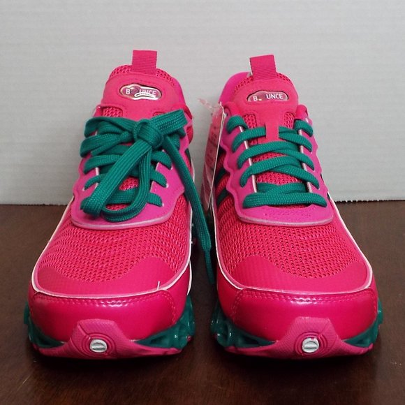 🆕️Adidas Originals Microbounce T1 wms sz 7.5 Shock Pink Green EF4886 - Picture 2 of 5